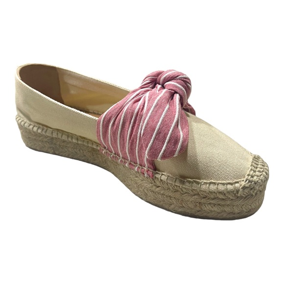 Castañer Rojo Red Kay Bow Flatform Espadrilles, 7.5 - Picture 3 of 7